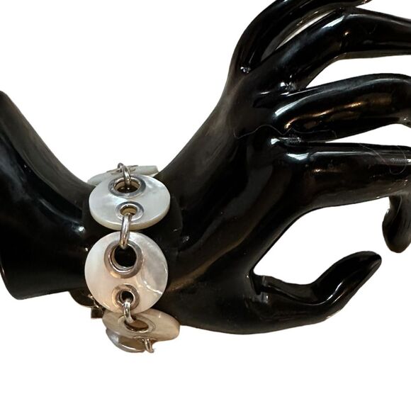 Silpada Jewelry - Silpada Mother of Pearl and Sterling Silver Link Toggle Bracelet